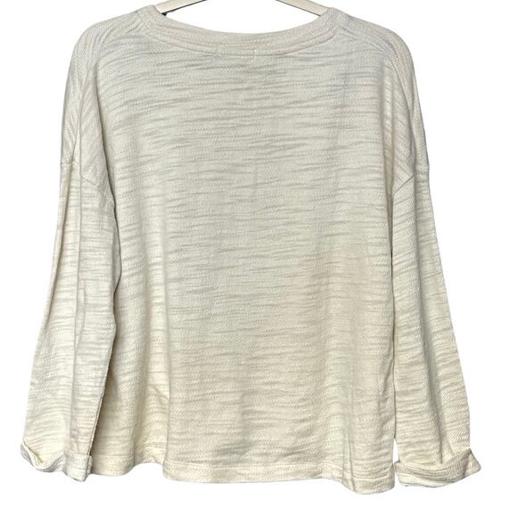 Splendid collection long sleeve top cream lightweight flowy women’s size large - Picture 2 of 5